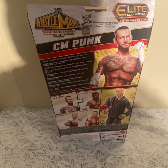 New WWE Best of PPV Elite Wrestlemania 29 series-CM Punk Mattel - Picture 8 of 11
